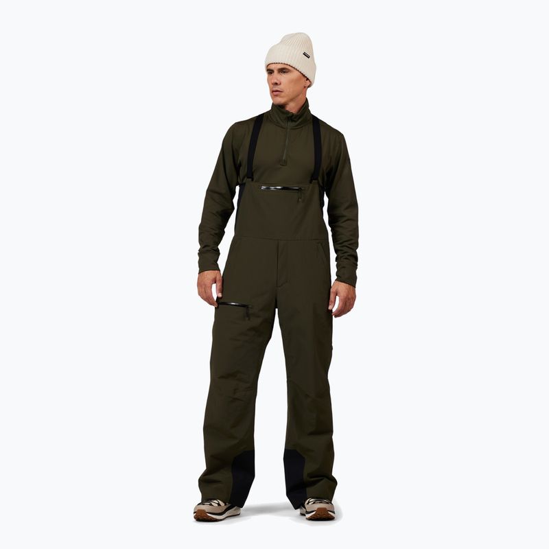Мъжки скиорски панталони Rossignol Outerlimits Insulated Bib olive shadow