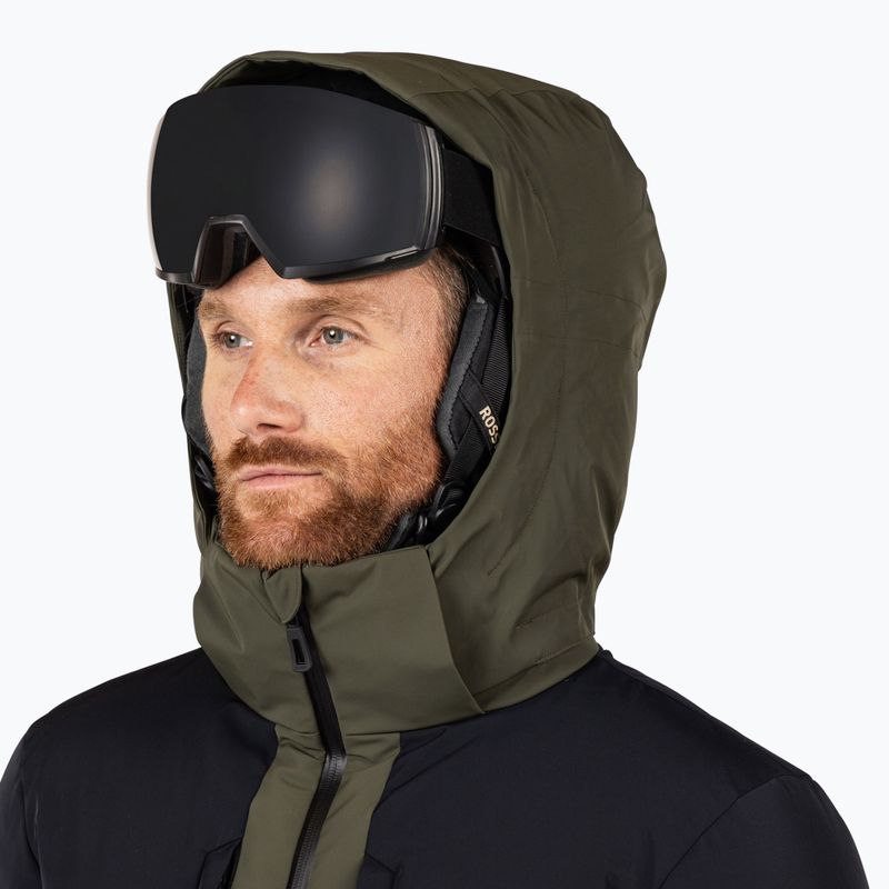 Мъжко скиорско яке Rossignol Ciastel Down Mix olive shadow 4