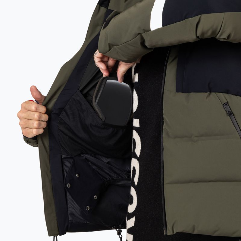 Мъжко скиорско яке Rossignol Ciastel Down Mix olive shadow 13