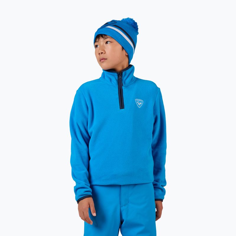 Детски суитшърт от полар Rossignol Jr Strawpile Fleece Fz blazing blue 2