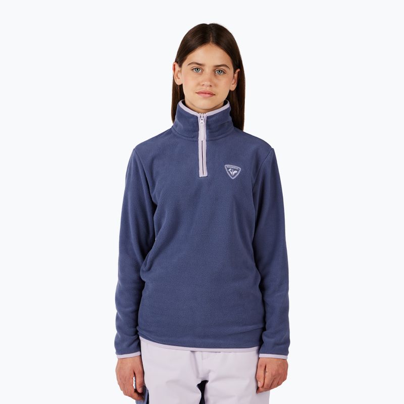 Детски суитшърт от полар Rossignol Jr Strawpile Fleece Fz true night blue 2