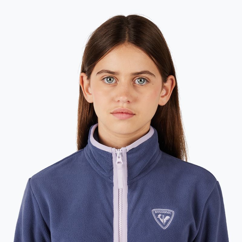 Детски суитшърт от полар Rossignol Jr Strawpile Fleece Fz RLNYL03_A02 true night blue 6