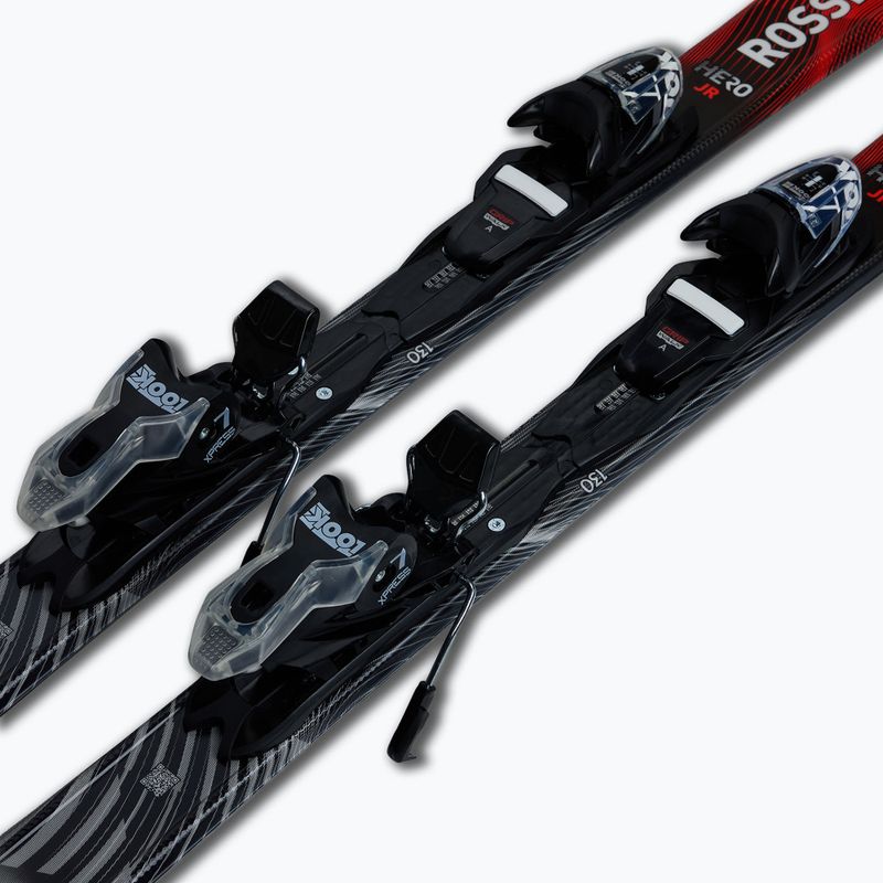 Детски ски за спускане със ски автомати Rossignol Hero Jr 130-150 + Xpress 7 GW 6