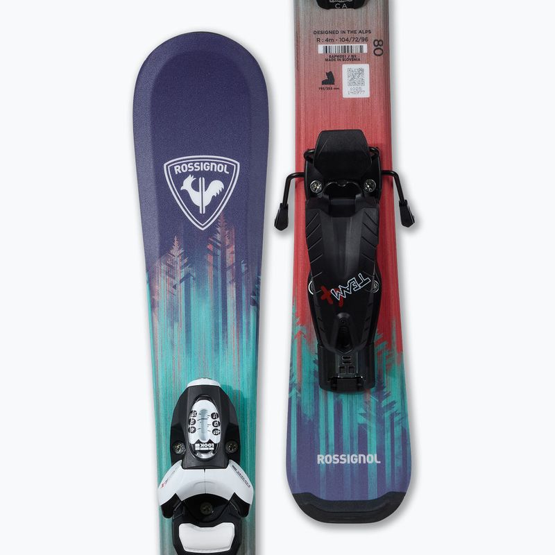 Детски ски за спускане със ски автомати Rossignol Sender Kid Pre-Drilled + Team 4 GW 4