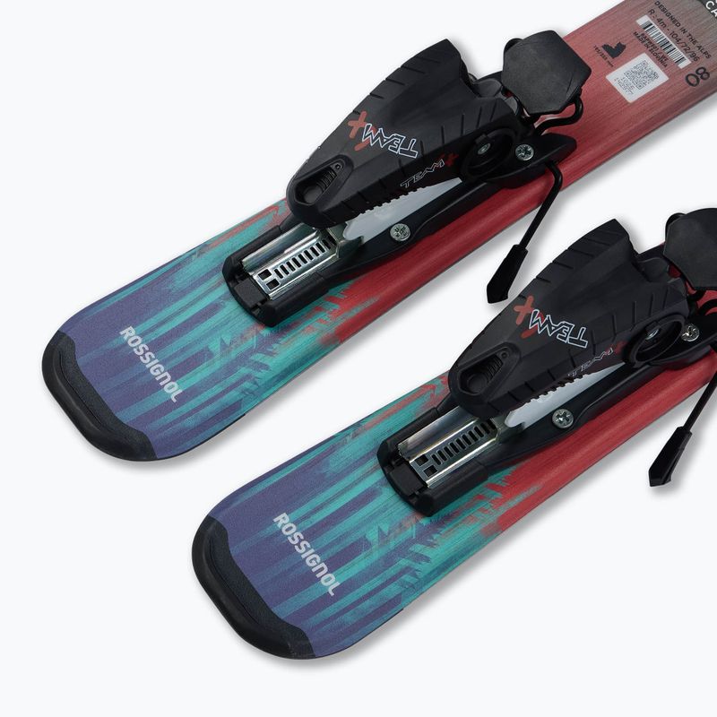 Детски ски за спускане със ски автомати Rossignol Sender Kid Pre-Drilled + Team 4 GW 6
