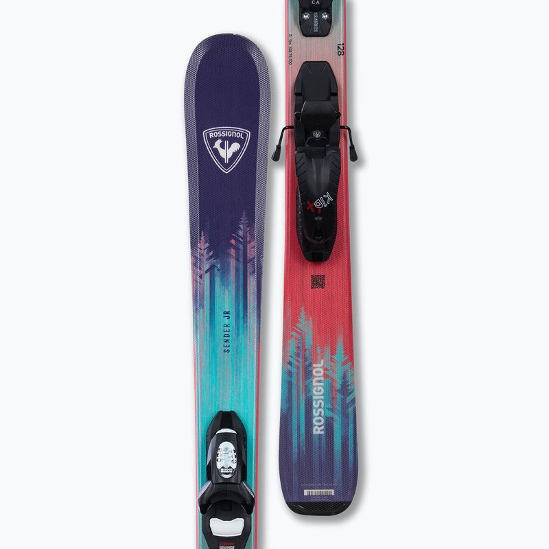 Детски ски за спускане със ски автомати Rossignol Sender Jr 128-140 + Xpress 7 GW 4