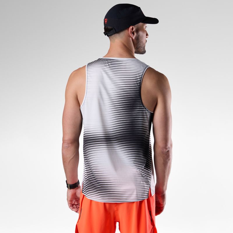 Мъжка тениска за бягане Rossignol Sapa Ultra Tank black line fogg 4