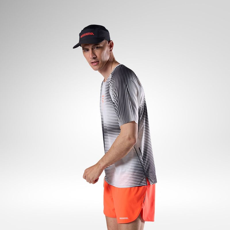 Мъжка тениска за бягане Rossignol Sapa Ultra Tee black line fogg 4