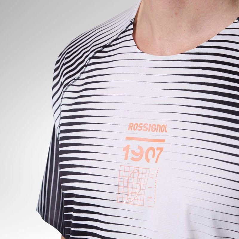 Мъжка тениска за бягане Rossignol Sapa Ultra Tee black line fogg 5