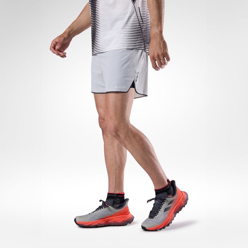 Шорти за бягане Rossignol Sapa 2IN1 7“ light grey 4