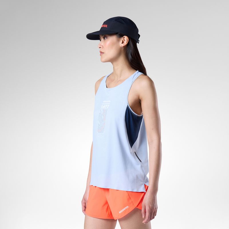 Дамска тениска за бягане Rossignol Sapa Ultra Tank blue aura 4