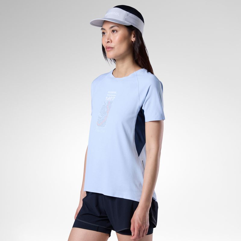 Дамска тениска за бягане Rossignol Sapa Ultra Tee blue aura 5