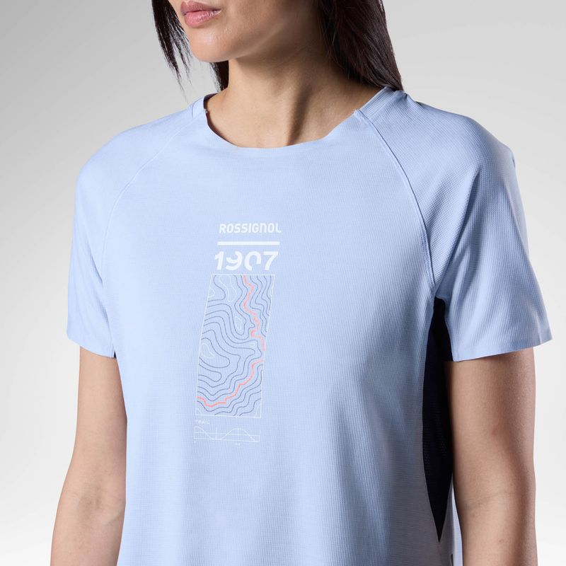Дамска тениска за бягане Rossignol Sapa Ultra Tee blue aura 6