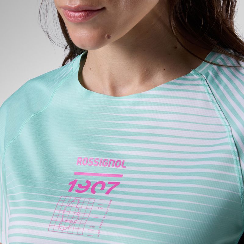Дамска тениска за бягане Rossignol Sapa Ultra Tee white line fogg 6