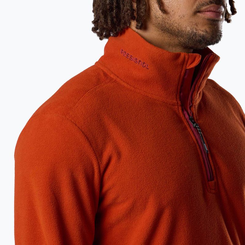 Мъжки поларен суитшърт Rossignol Quarter Zip Fleece rooibos tea 5