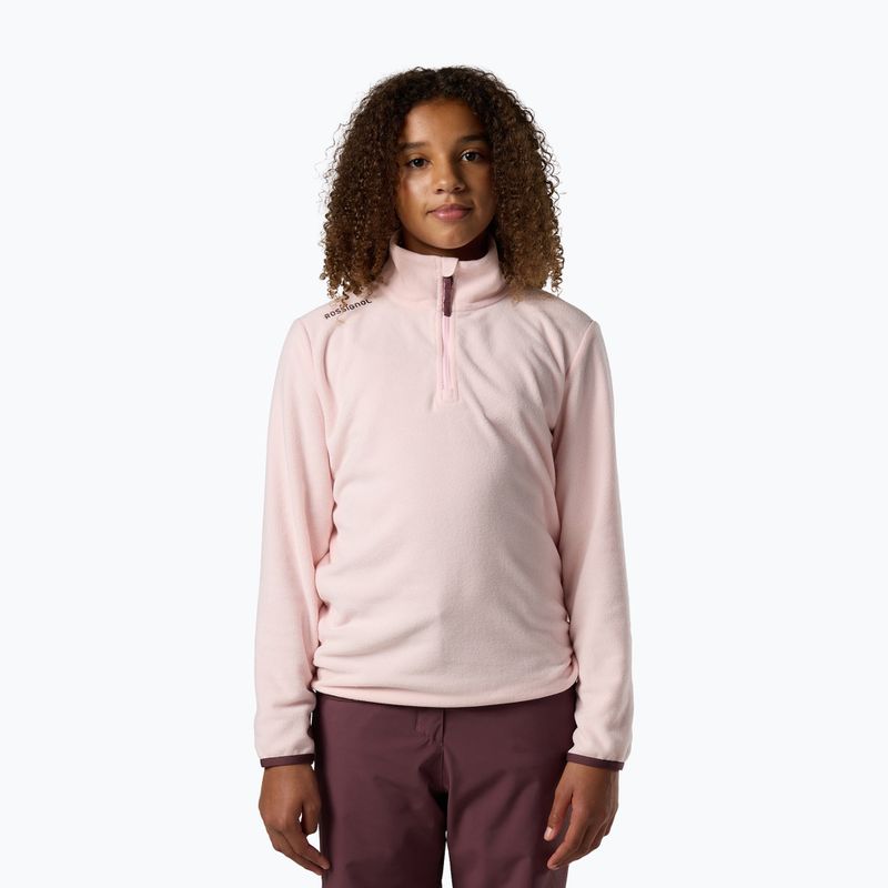 Детски поларен суитшърт Rossignol Quarter Zip Polar Fleece pale lilac 2