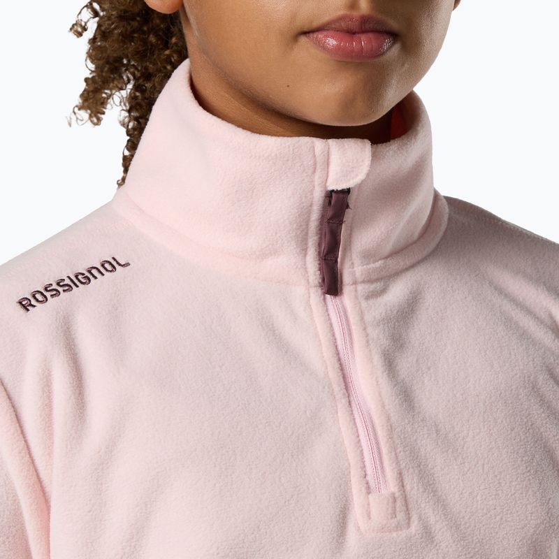 Детски поларен суитшърт Rossignol Quarter Zip Polar Fleece pale lilac 6