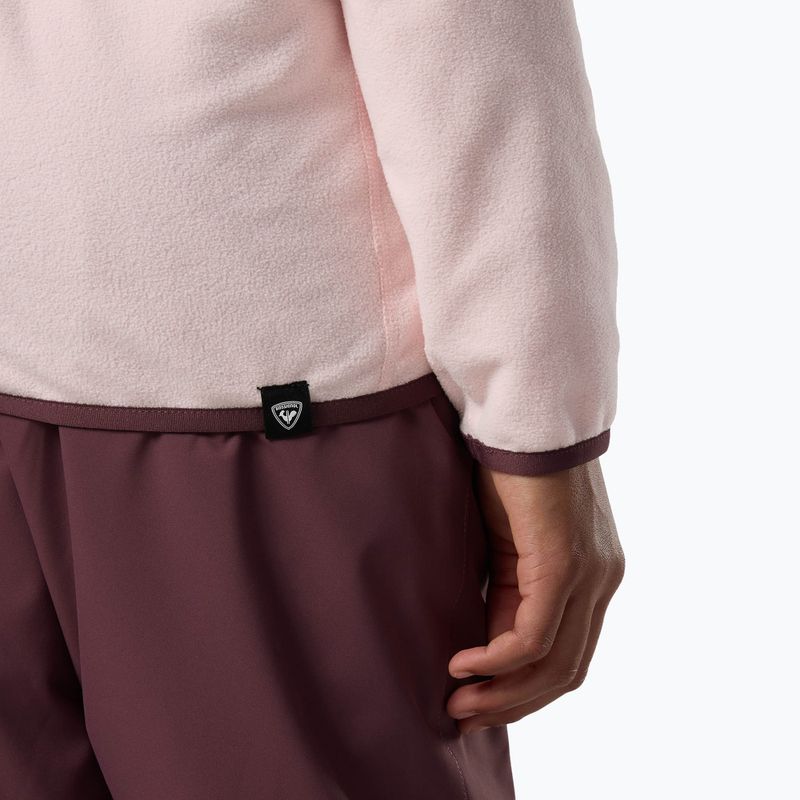 Детски поларен суитшърт Rossignol Quarter Zip Polar Fleece pale lilac 7