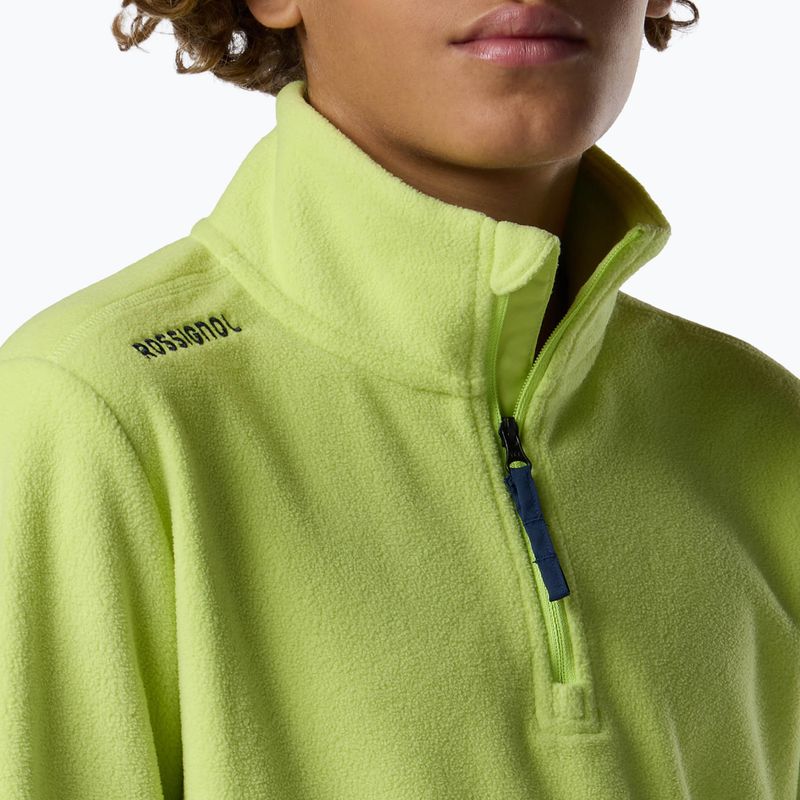 Детски поларен суитшърт Rossignol Quarter Zip Polar Fleece wild lime 6