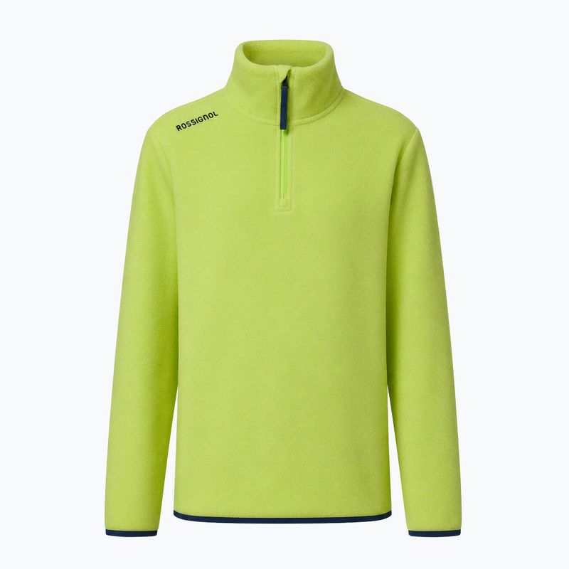 Детски поларен суитшърт Rossignol Quarter Zip Polar Fleece wild lime 9