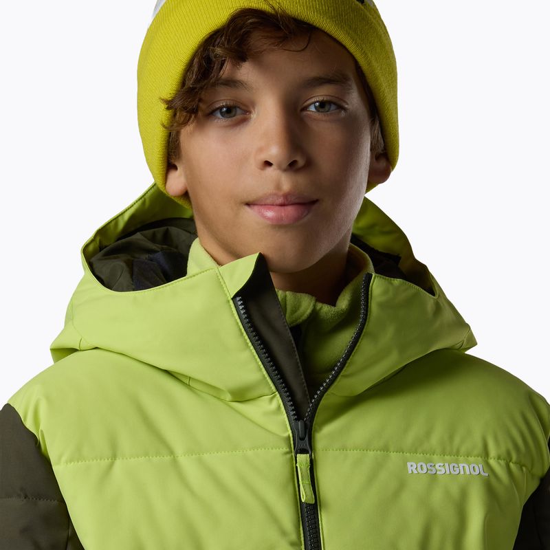 Детско скиорско яке Rossignol Siz Quiled olive shadow 5
