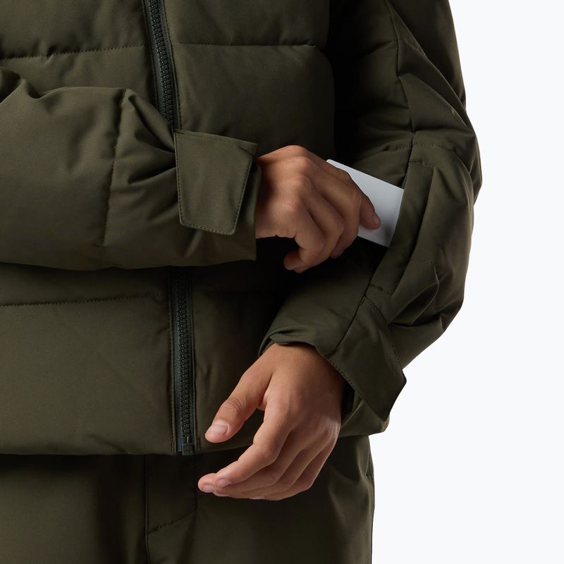 Детско скиорско яке Rossignol Siz Quiled olive shadow 10