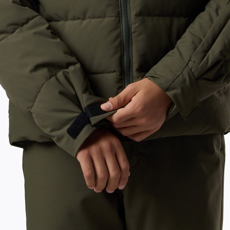 Детско скиорско яке Rossignol Siz Quiled olive shadow 11