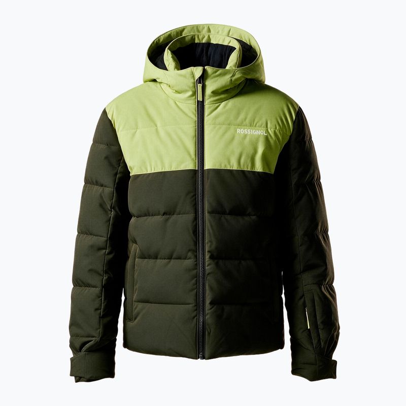 Детско скиорско яке Rossignol Siz Quiled olive shadow 13