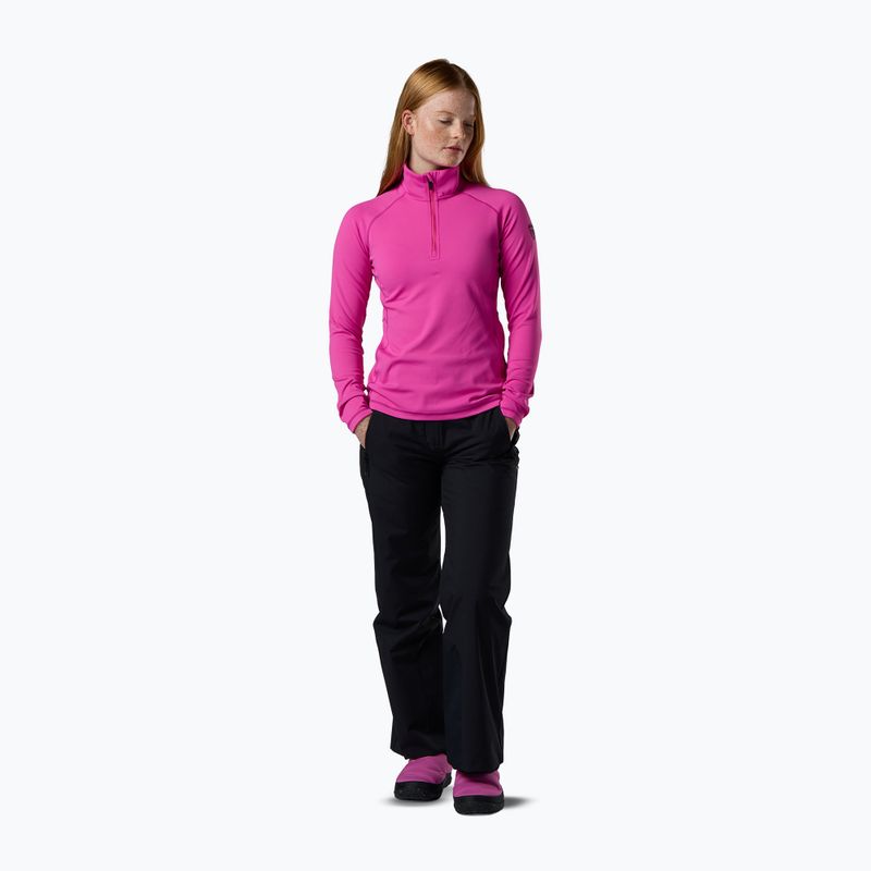 Дамски поларен суитшърт Rossignol Mid Layer Stretch Half Zip electric fuchsia 2