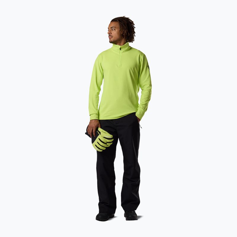 Мъжки скиорски суитшърт Rossignol Mid Layer Stertch Half Zip wild lime 2