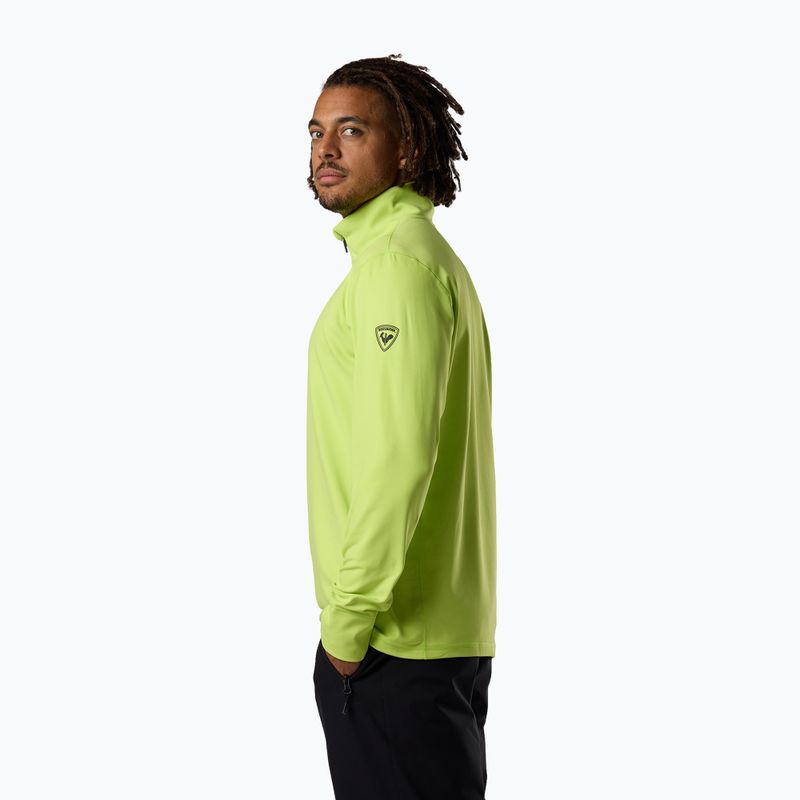 Мъжки скиорски суитшърт Rossignol Mid Layer Stertch Half Zip wild lime 4