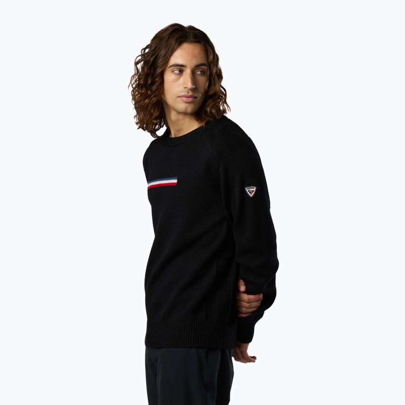 Мъжки пуловер Rossignol Odysseus Crew Merino black 4