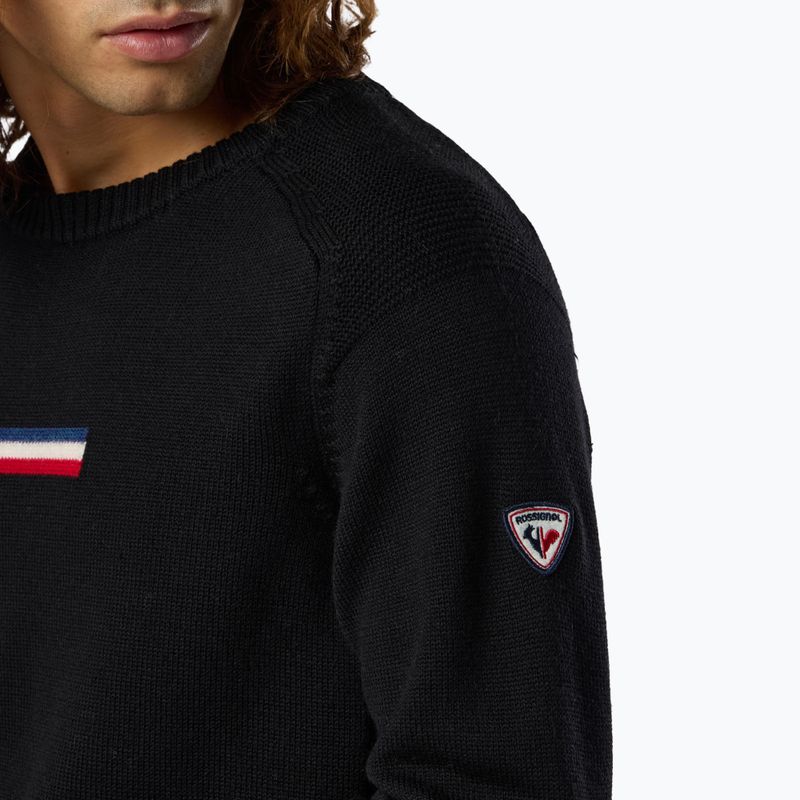 Мъжки пуловер Rossignol Odysseus Crew Merino black 6