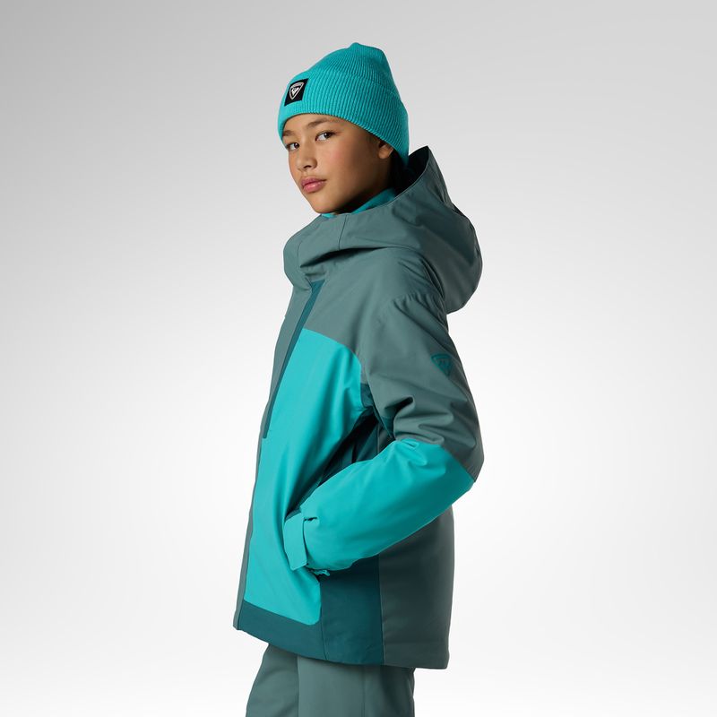 Детско скиорско яке Rossignol Wispile Insulated north atlantic 4
