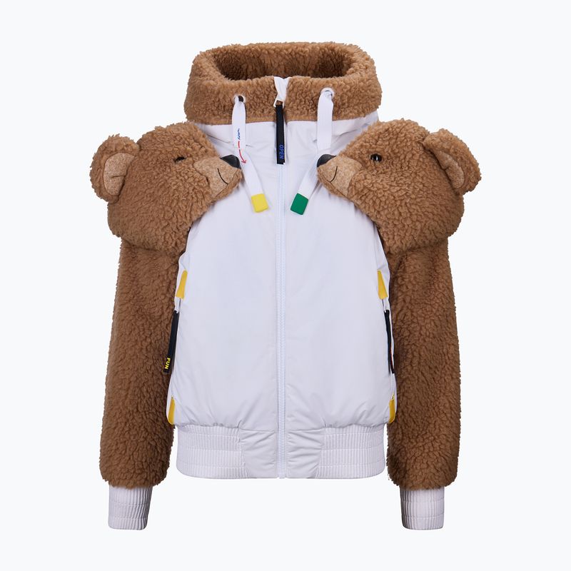 Дамско скиорско яке Rossignol JCC Teddy Hoodie white 7