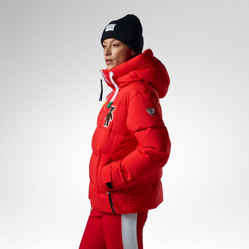 Дамско скиорско яке Rossignol JCC Allsnow Down red 4