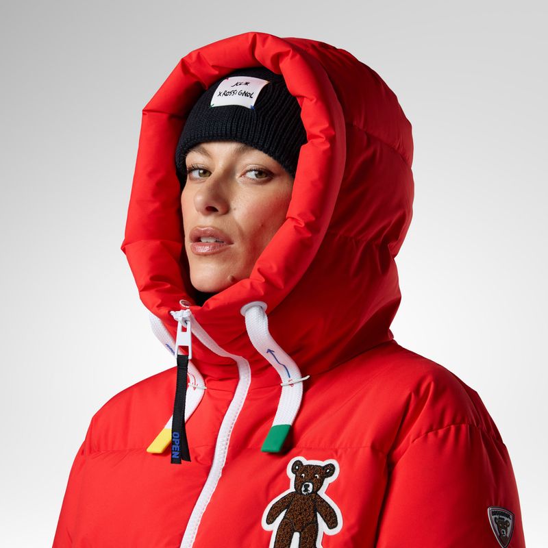 Дамско скиорско яке Rossignol JCC Allsnow Down red 6