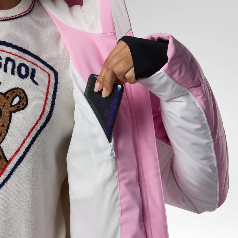 Дамско скиорско яке Rossignol JCC Valdiz Down new pink 10