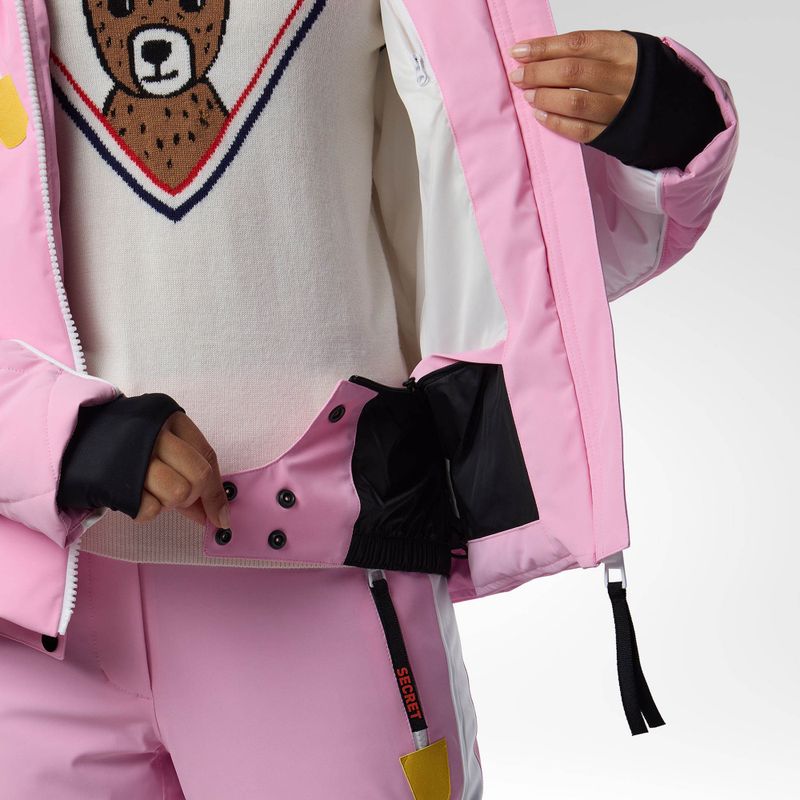 Дамско скиорско яке Rossignol JCC Valdiz Down new pink 13