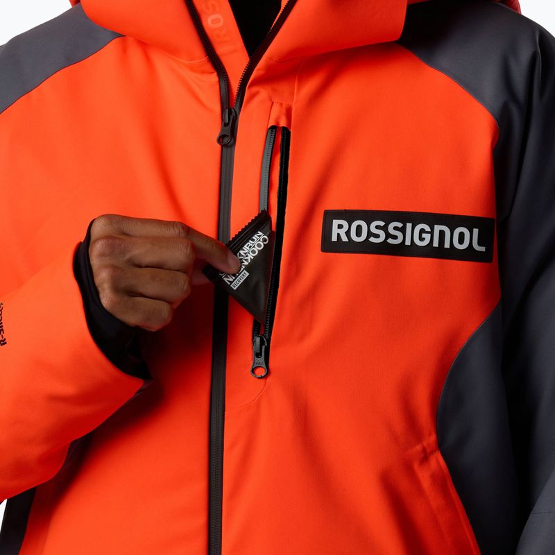 Мъжко скиорско яке Rossignol Hero Insulated neon red 6