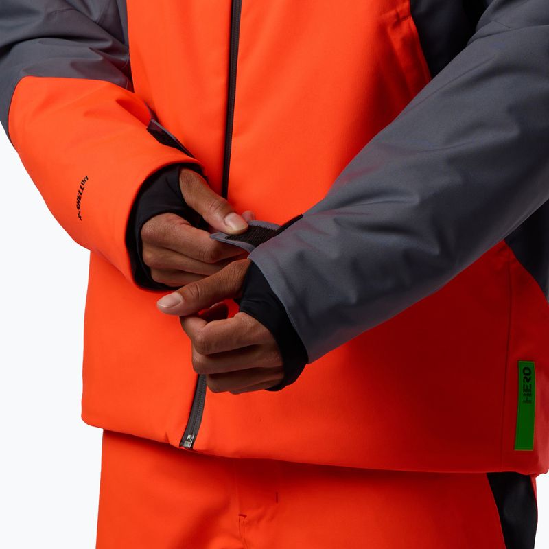 Мъжко скиорско яке Rossignol Hero Insulated neon red 11