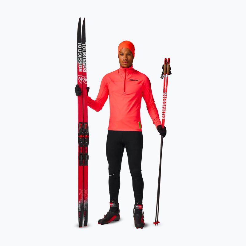Мъжки суитшърт Rossignol Hero Half Zip First Layer neon red 3