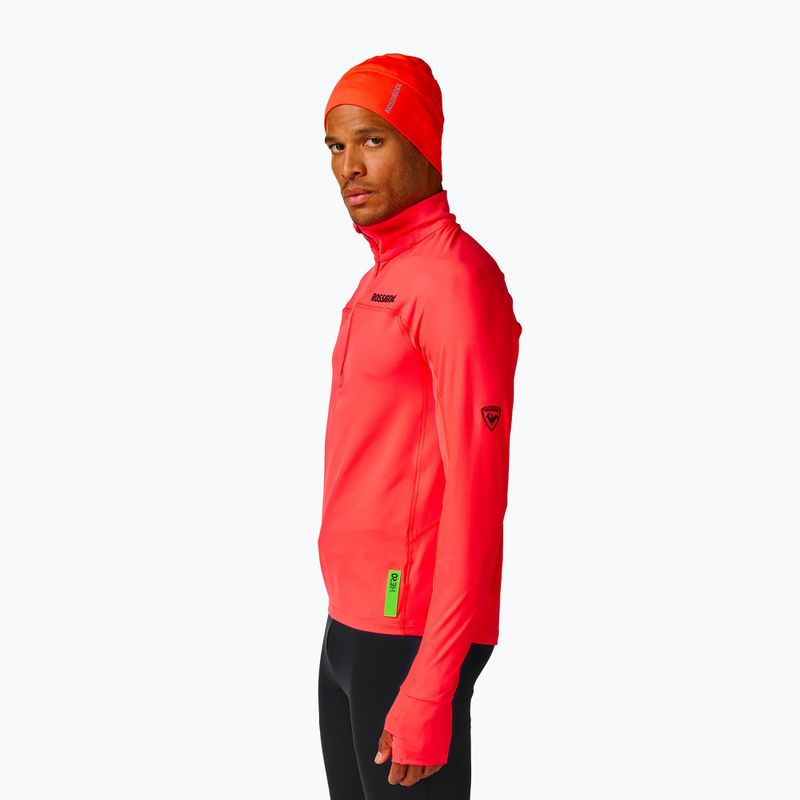 Мъжки суитшърт Rossignol Hero Half Zip First Layer neon red 5