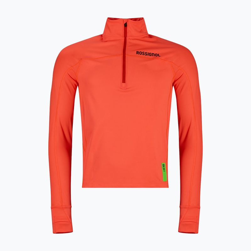 Мъжки суитшърт Rossignol Hero Half Zip First Layer neon red 10