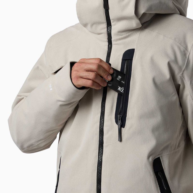 Мъжко скиорско яке Rossignol Corduroy Insulated silver cloud 6