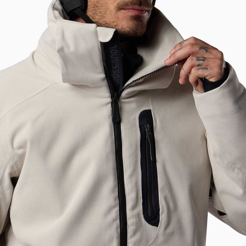 Мъжко скиорско яке Rossignol Corduroy Insulated silver cloud 17