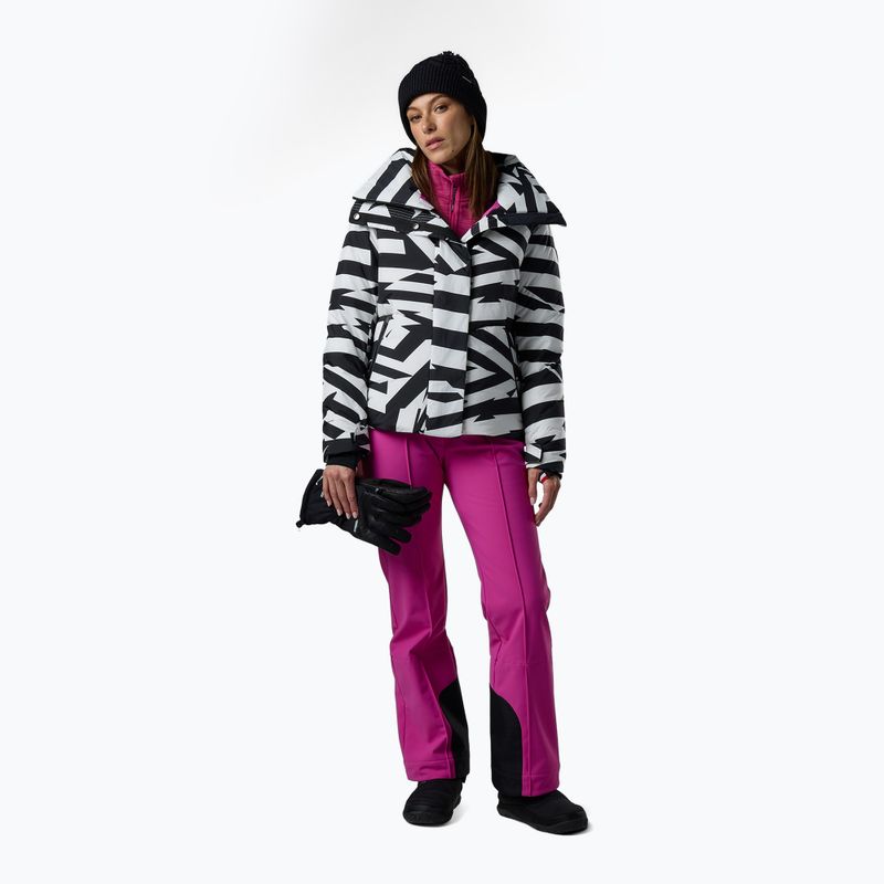 Дамско скиорско яке Rossignol Snowblaze Down resort bold lines black 2