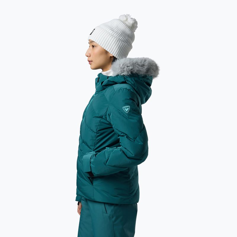 Дамско скиорско яке Rossignol Staci Insulated transformative teal pearly 4