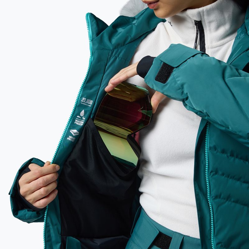 Дамско скиорско яке Rossignol Staci Insulated transformative teal pearly 11