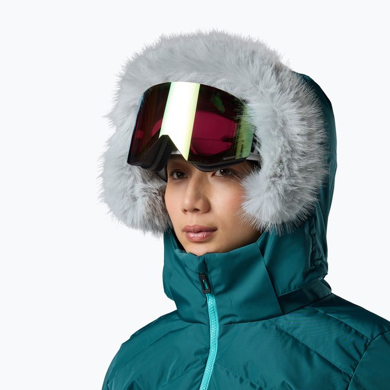 Дамско скиорско яке Rossignol Staci Insulated transformative teal pearly 13